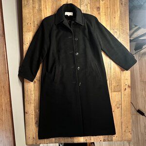 Jones New York Black Women's Trench Coat 6P Women's Black Winter Coat - Used